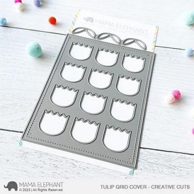 Mama Elephant Creative Cuts - Tulip Grid Cover